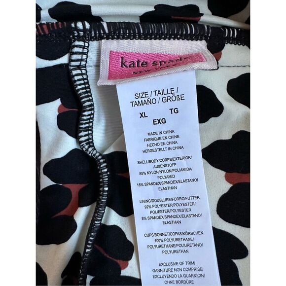 Kate Spade animal print Fiji Feline padded-cup Bandeau Bikini Top - Picture 6 of 6